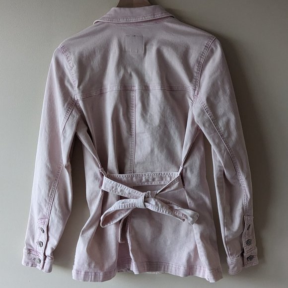 Pink Maurices Denim Jacket w/Tie - Picture 2 of 3